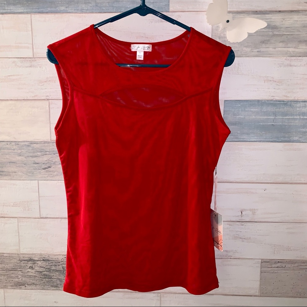 Sexy Mesh Cutout Top